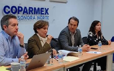 Interesa a organismos empresariales de Sonora colaborar con la Secretaría de Seguridad: María Dolores del Río