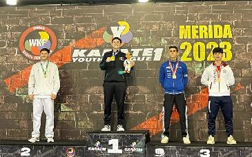 Conquista alumno de Cobach Sonora campeonato en mundial juvenil de karate do