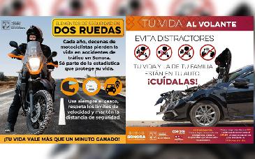 Insta Salud Sonora a prevenir accidentes automovilísticos